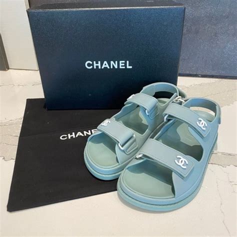 chanel dad beach sandals|chanel velcro sandals 2020 price.